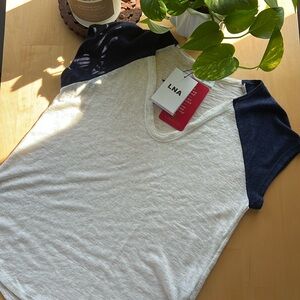 Evereve LNA Blithe Two Tone Tee